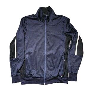 Paul Smith PS Men's Dark Navy Blue Black Full Zip Track Jacket Small